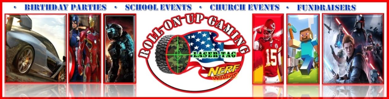 Roll On Up Gaming – North Carolina Video Game Truck, Laser Tag, & NERF WAR Party!